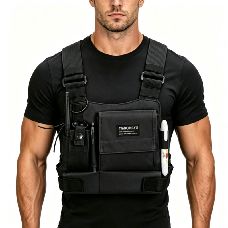 Canvas Backpack Casual - Leichte Laufwesten-Rucksäcke Outdoor-Fahrradtasche Herren Wander-Marathon-Brusttasche Aufbewahrungstasche