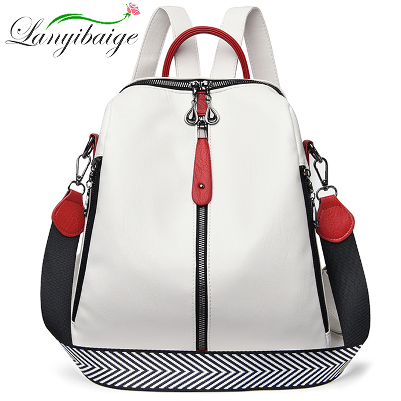 Leather Backpack Vintage - Mode Rucksack Frauen weichen Leder Rucksack