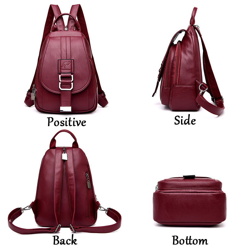 HEIßER 6 Farbe Frauen Rucksäck – Leather Backpack Vintage Bewertung und Preis