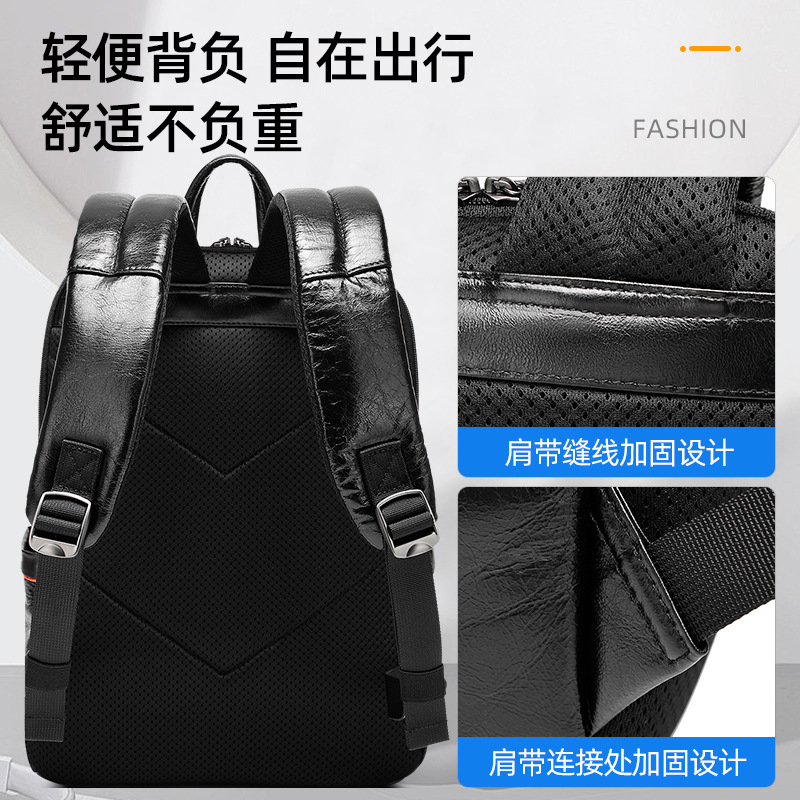 Herren-Rucksack aus echtem sch – Leather Backpack Vintage Bewertung und Preis