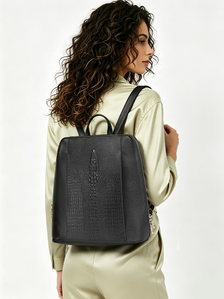 Zency Damen-Rucksack aus Kroko – Leather Backpack Vintage Bewertung und Preis